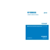 2019 yz450f owners manual