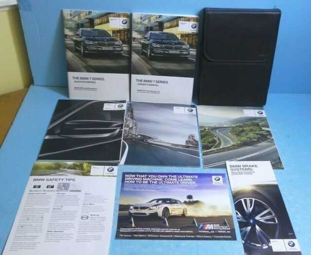 2019 bmw 7 series owners manual