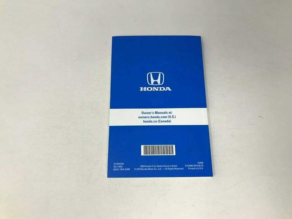 2020 civic owners manual