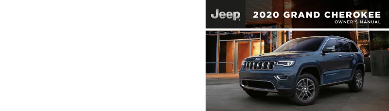 2020 jeep cherokee latitude owners manual