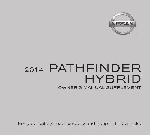 2020 nissan pathfinder owners manual