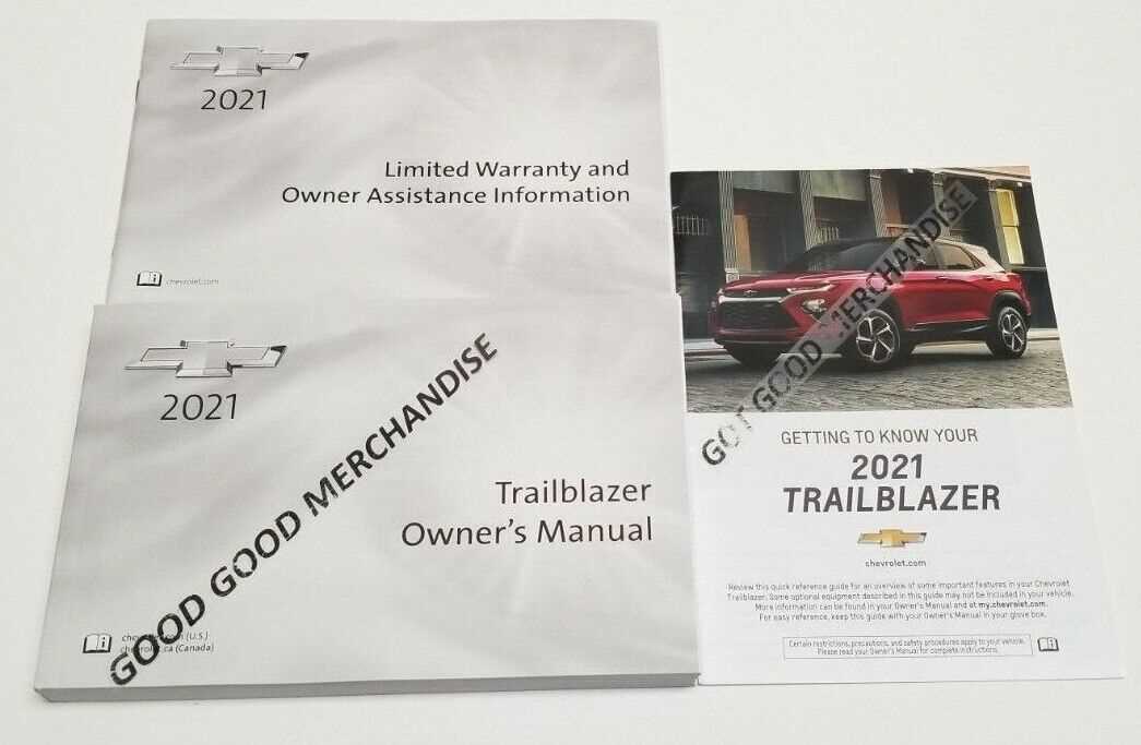 2021 chevy trailblazer owners manual