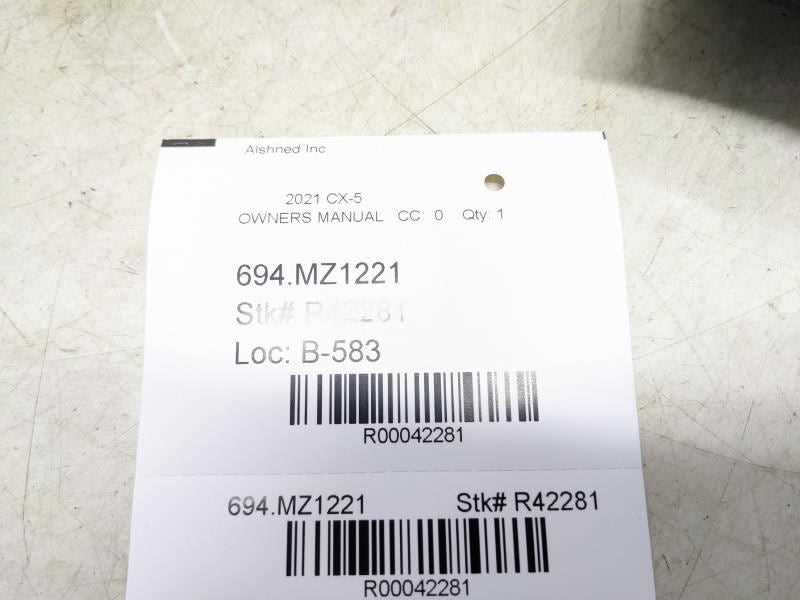 2021 mazda cx 5 owners manual