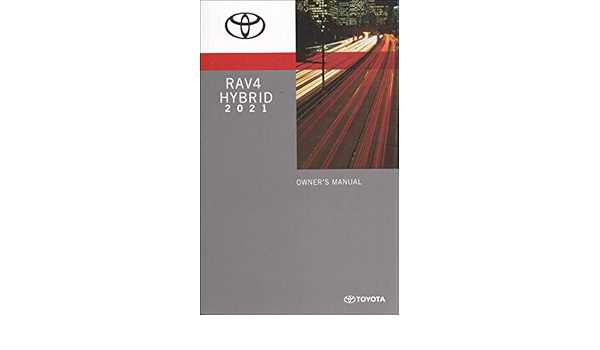 2021 rav4 owners manual