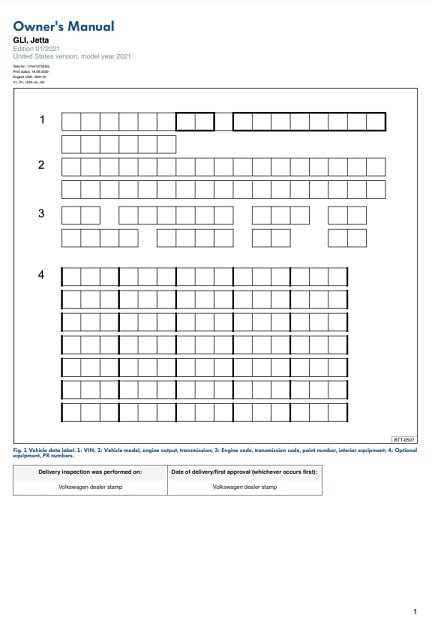 2021 vw jetta owners manual