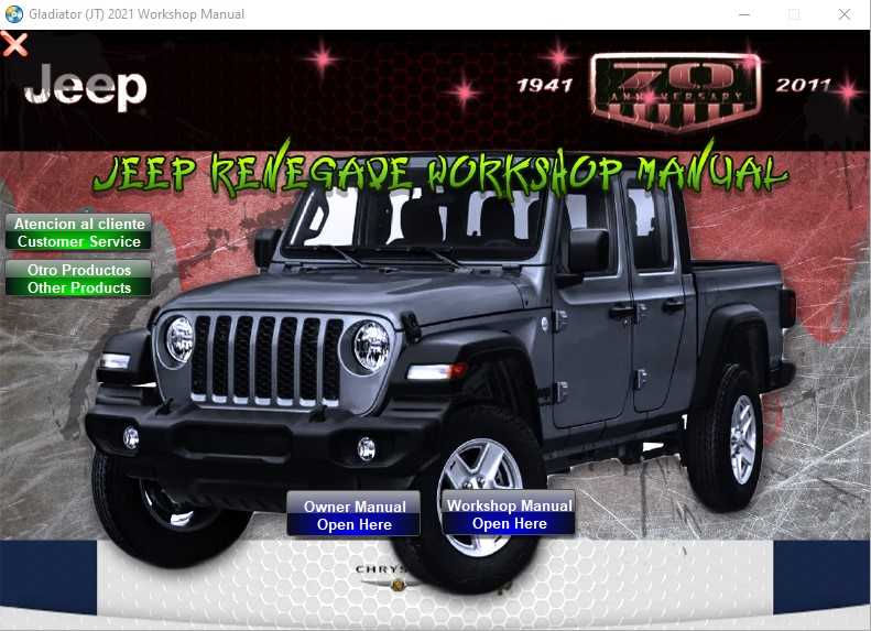 2021 jeep gladiator owners manual