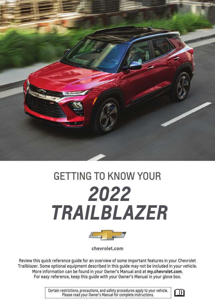 2022 chevrolet trailblazer owners manual