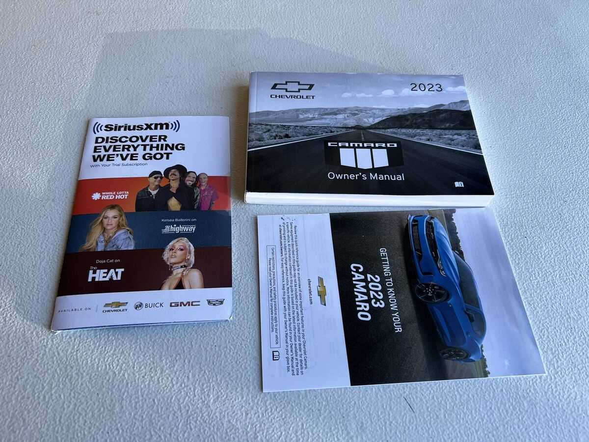 2023 camaro zl1 owners manual