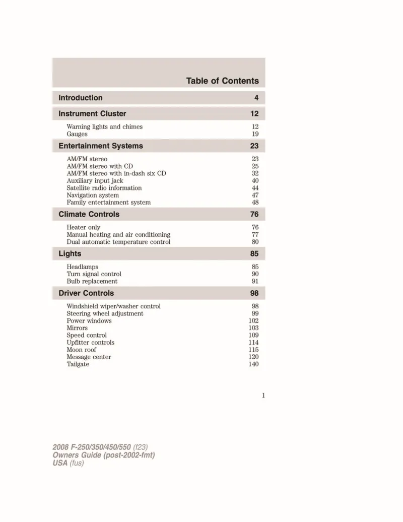 99 f250 owners manual