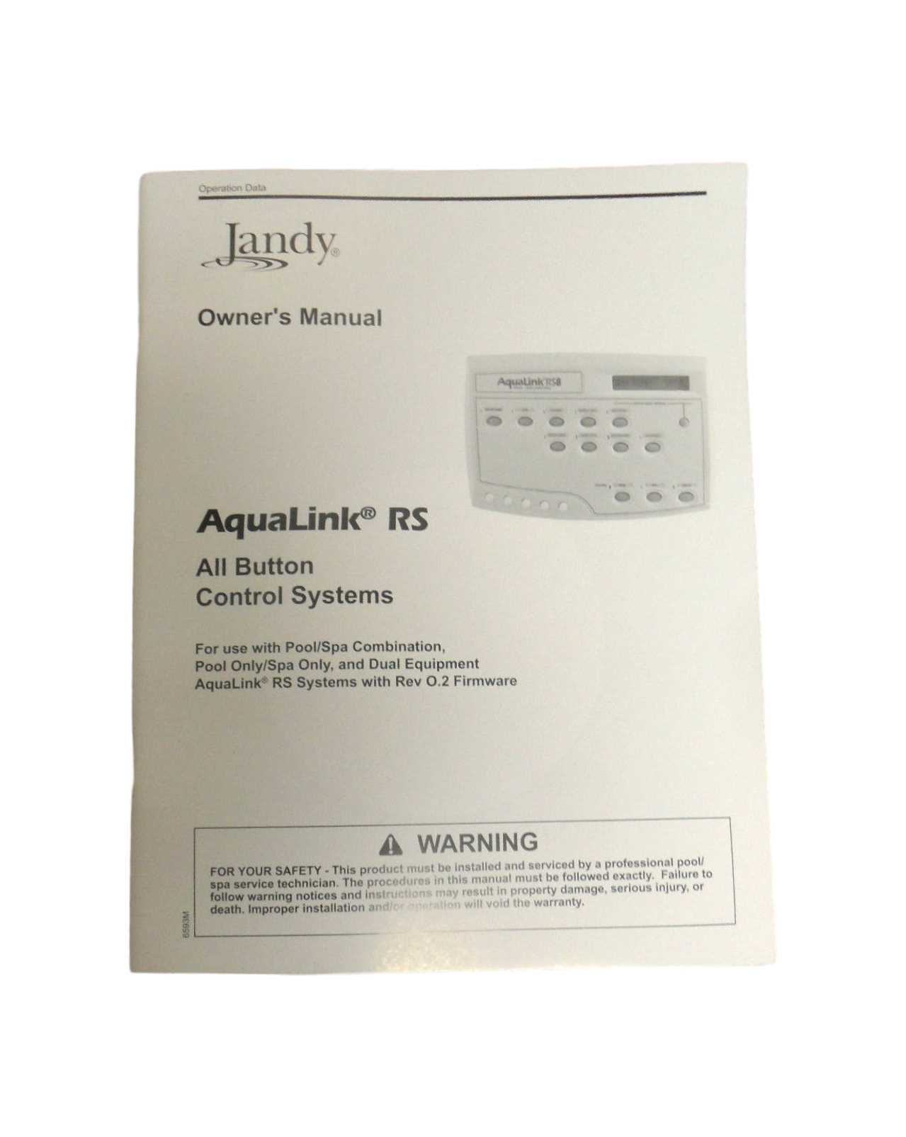 aqualink rs4 owners manual