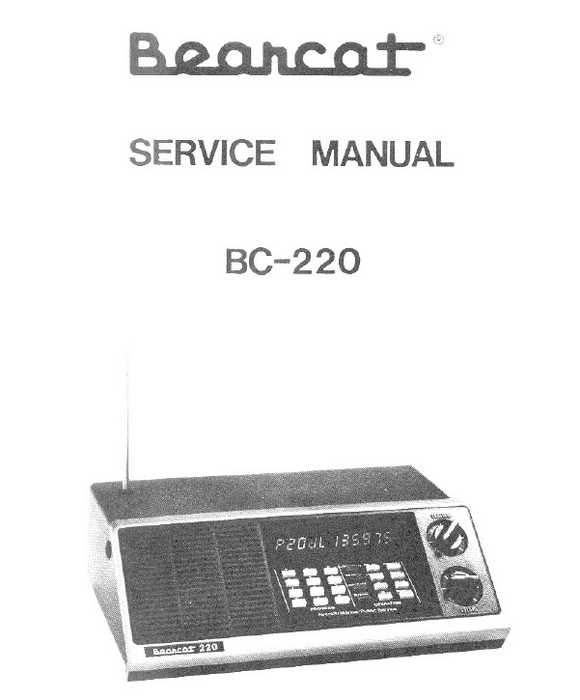 bearcat 220 scanner owners manual