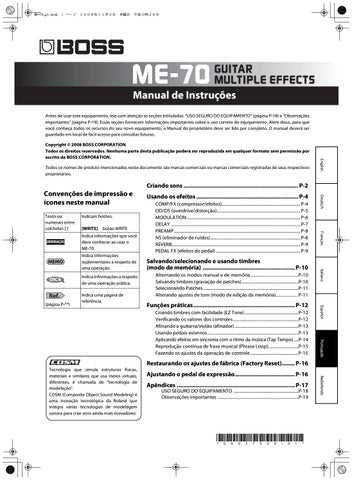 boss me 70 owners manual