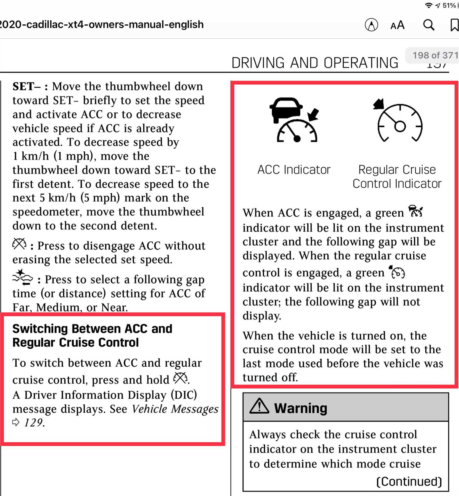 cadillac xt4 owners manual