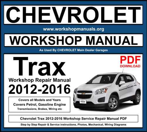 chevy trax owners manual