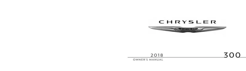 chrysler 300 owners manual 2018