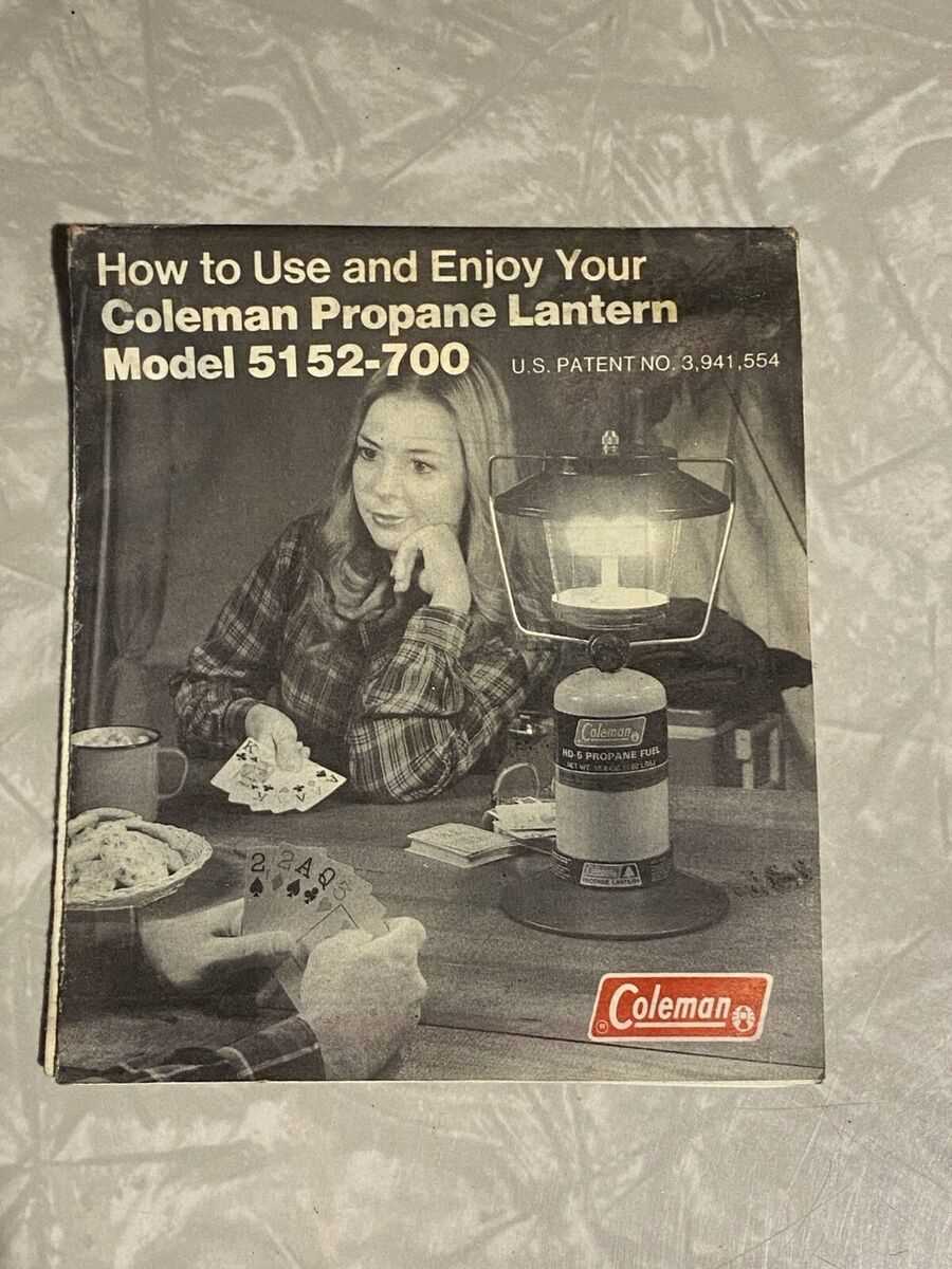 coleman lantern owners manual