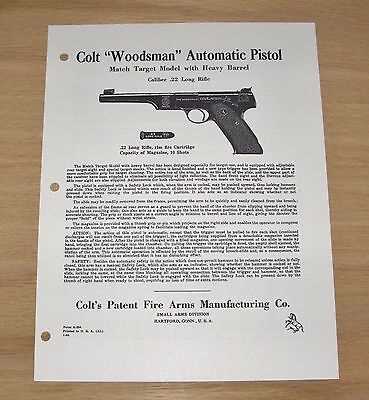 colt woodsman owners manual