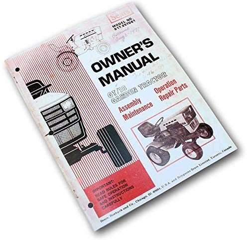 craftsman lawn mower model 917 owners manual