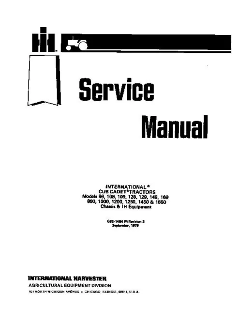 cub cadet 149 owners manual