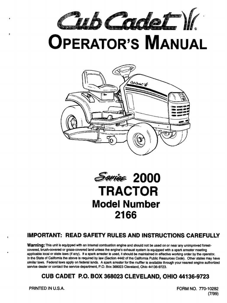 cub cadet 149 owners manual