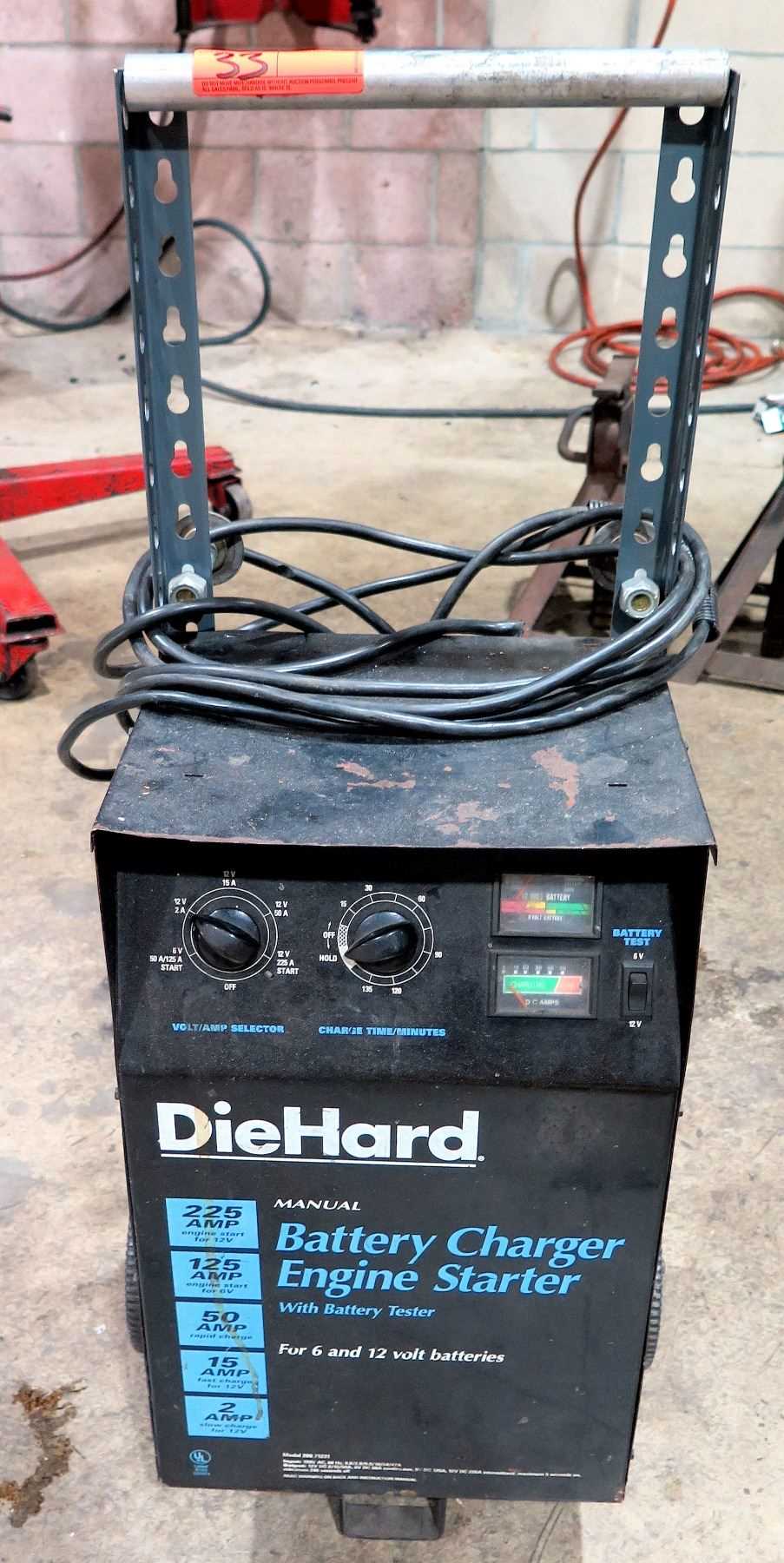 die hard battery charger owners manual