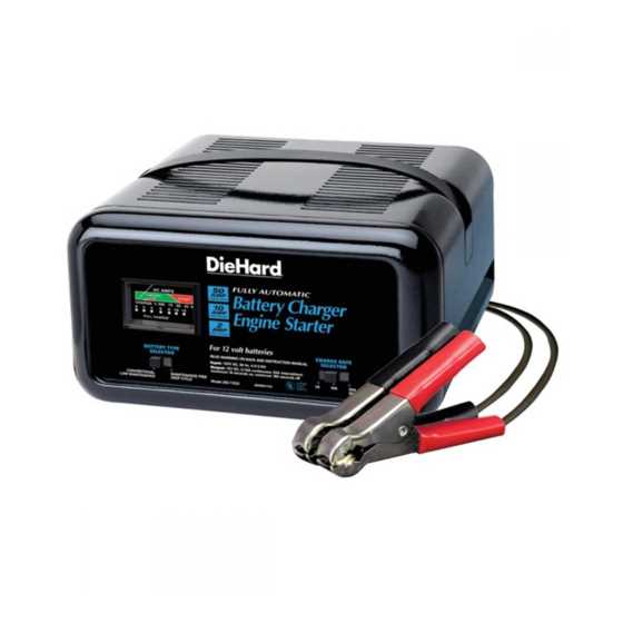 die hard battery charger owners manual