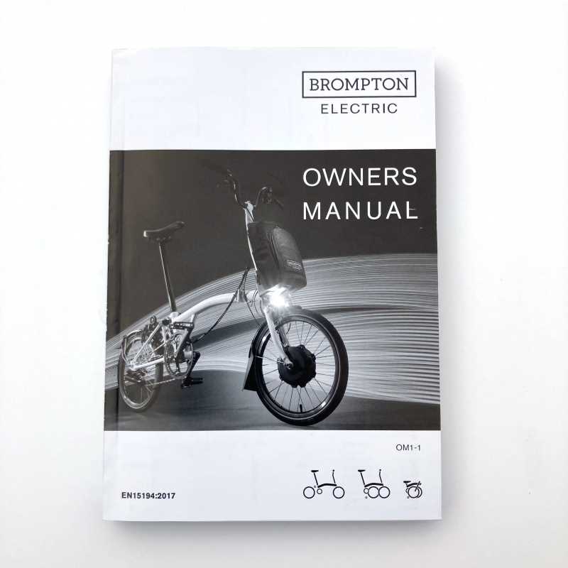 electric bike owners manual