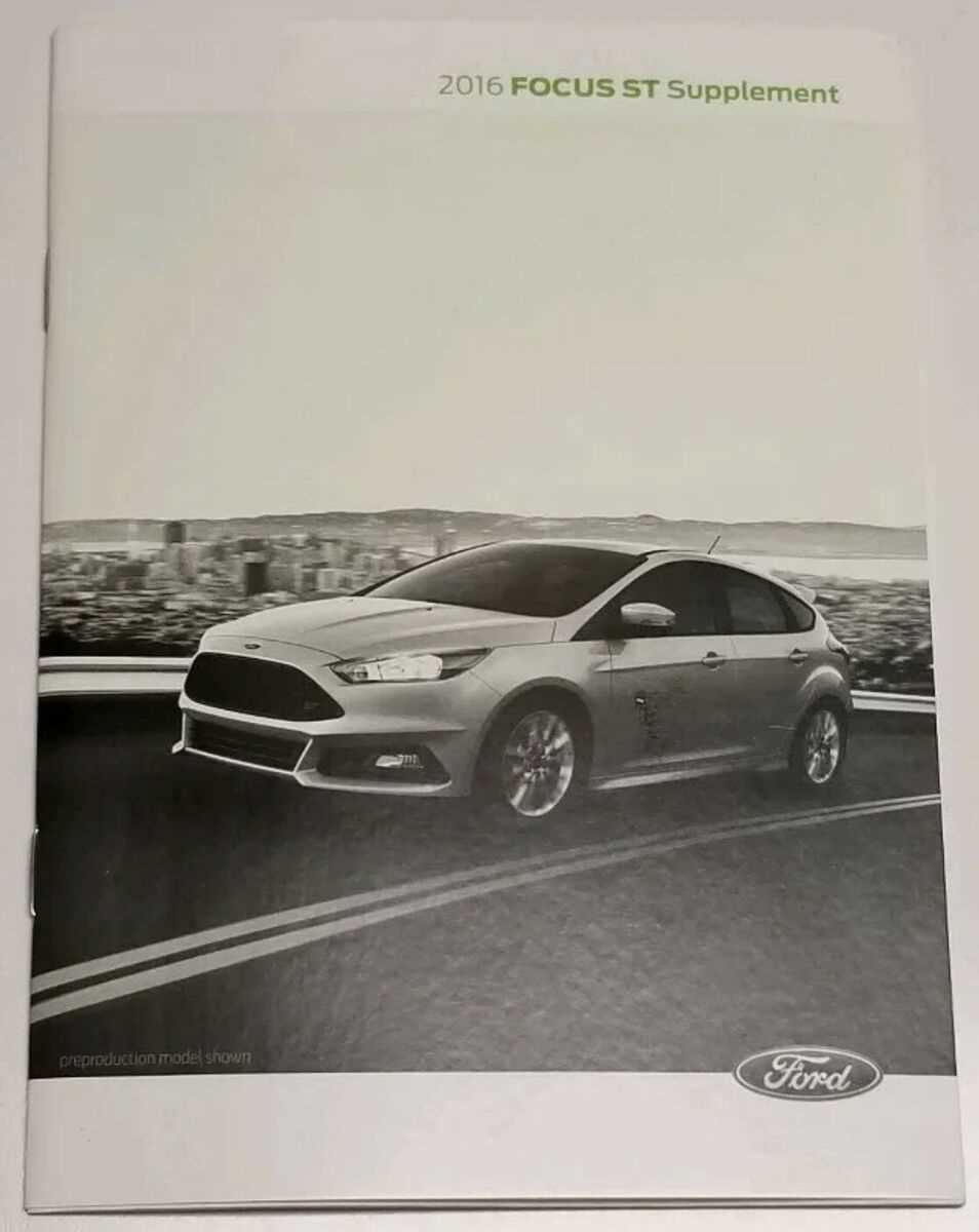 ford focus 2016 owners manual