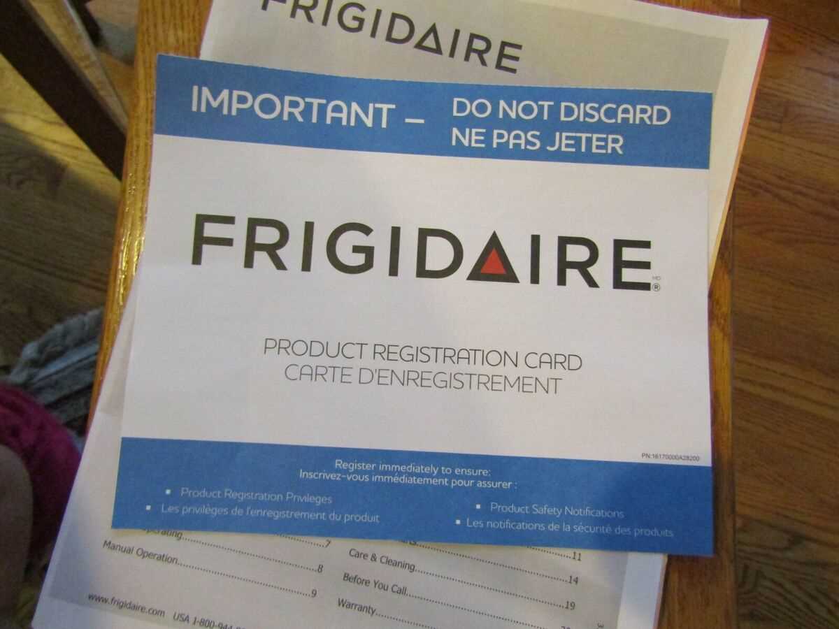 frigidaire microwave owners manual