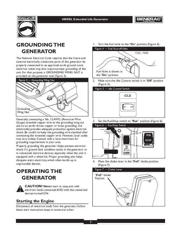 generac 4000xl owners manual