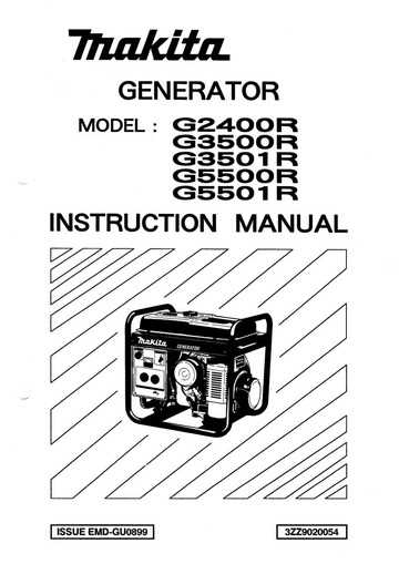 generac 4000xl owners manual