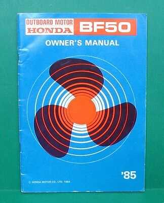 honda bf50 owners manual