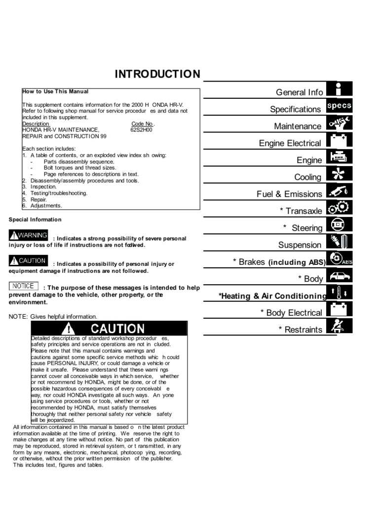 honda hr v 2022 owners manual