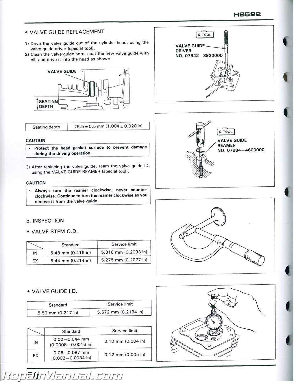 honda hs520 snowblower owners manual