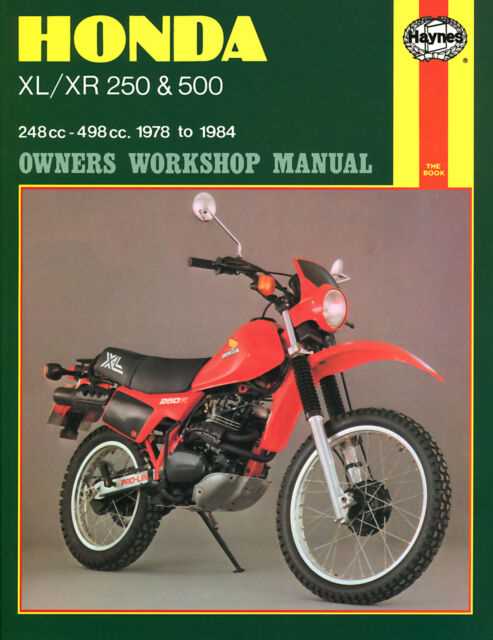 honda xr150l owners manual