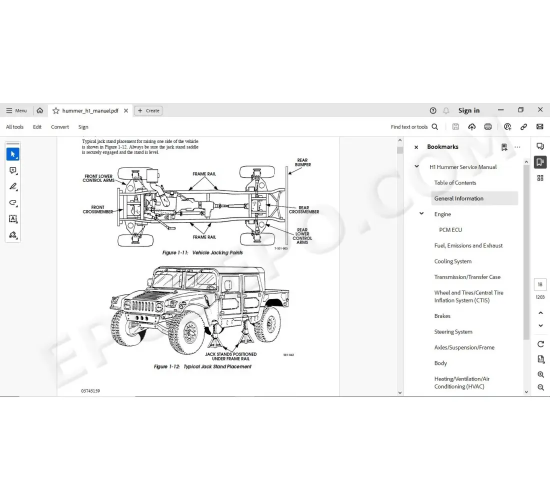 hummer h1 owners manual