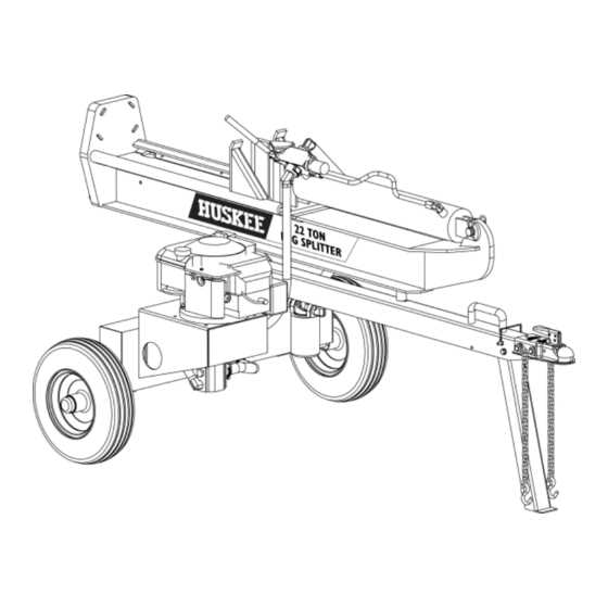 huskee log splitter owners manual