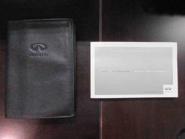 infiniti g35 owners manual