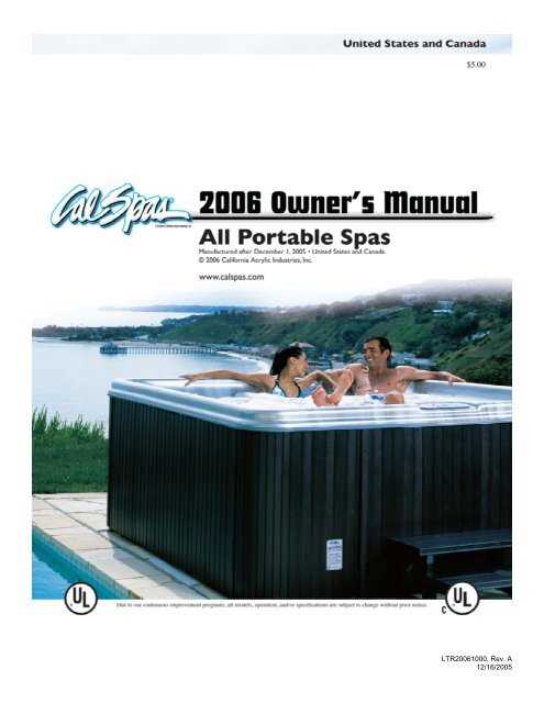 infinity spa owners manual