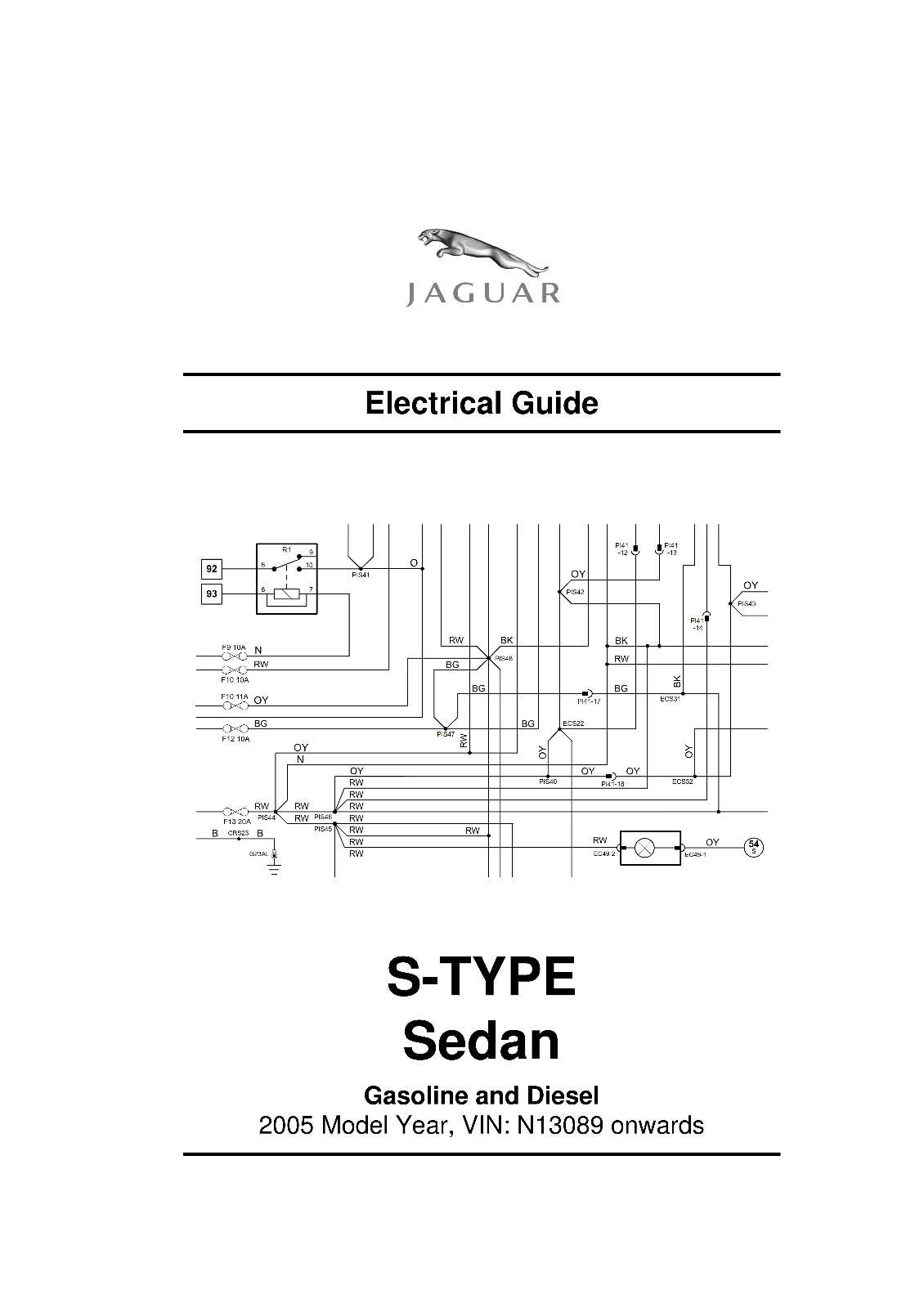 jaguar s type owners manual