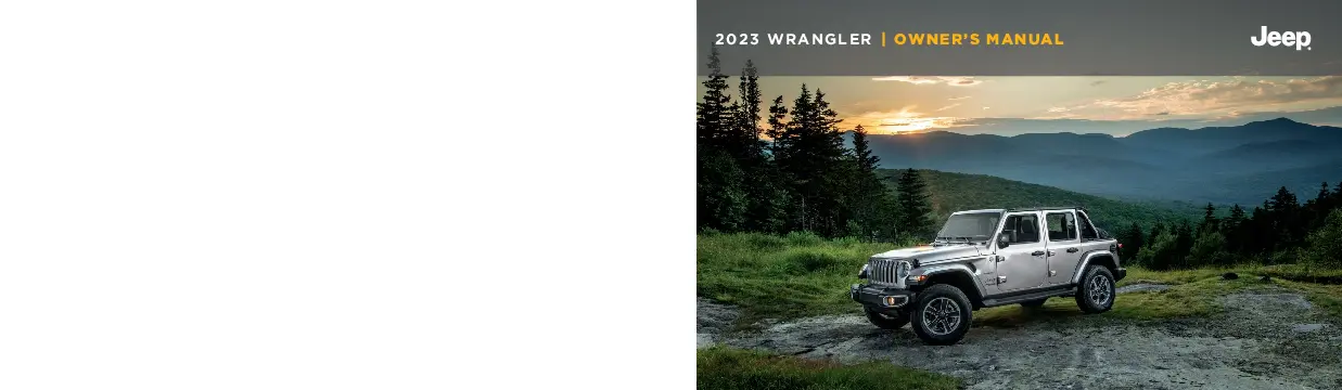 jeep wrangler owners manual