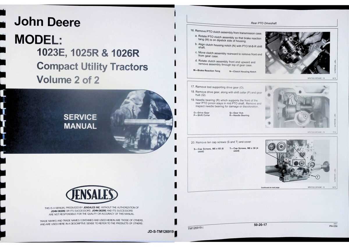 john deere 1023e owners manual