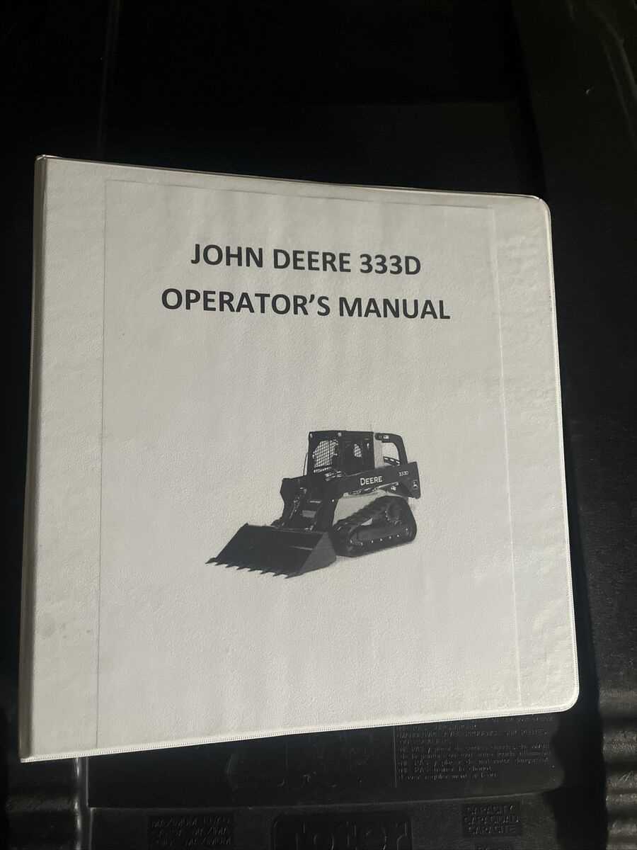 john deere 333d owners manual