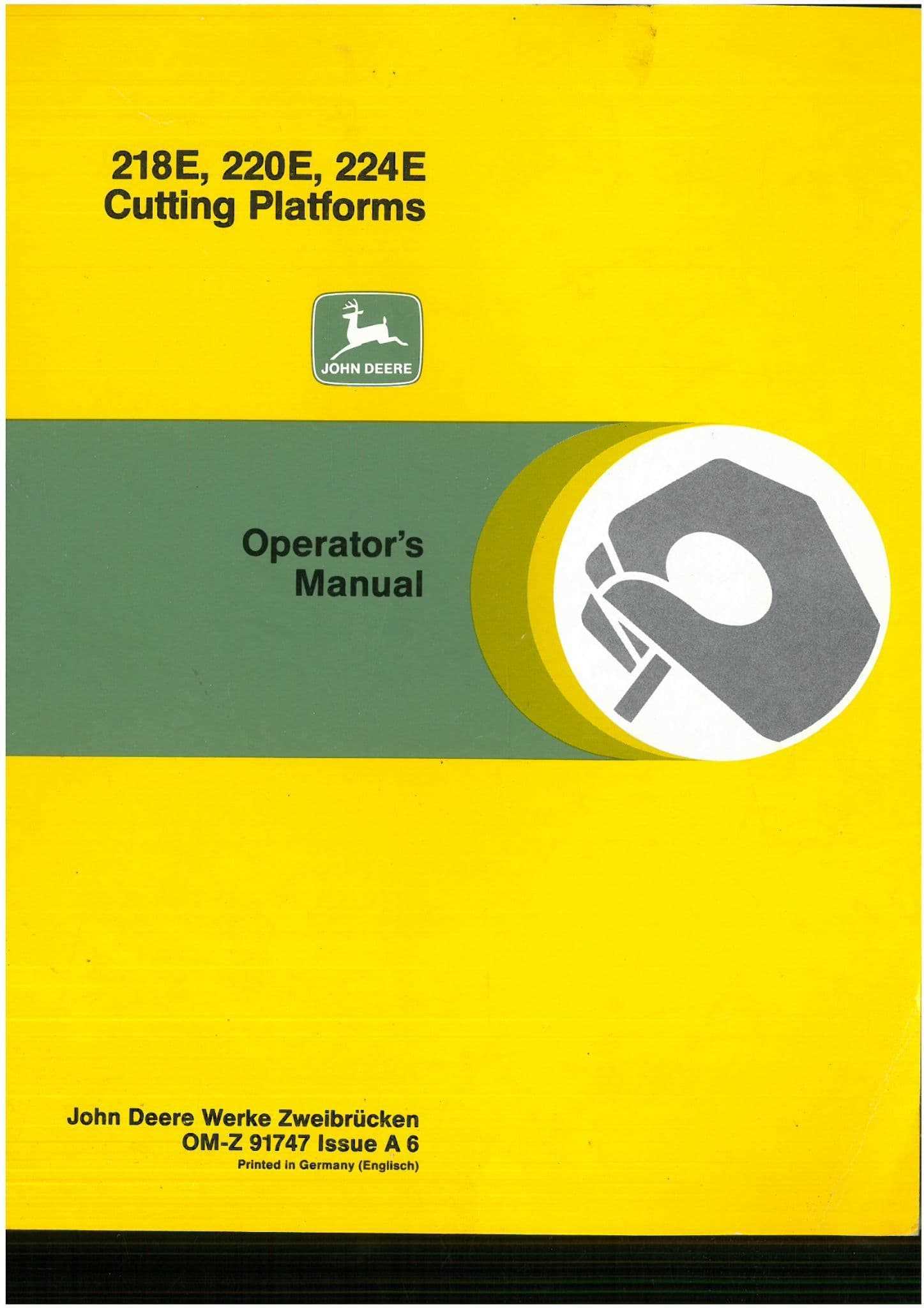 john deere 955 owners manual