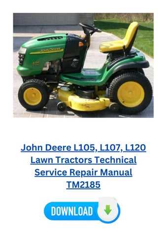 john deere l120 owners manual