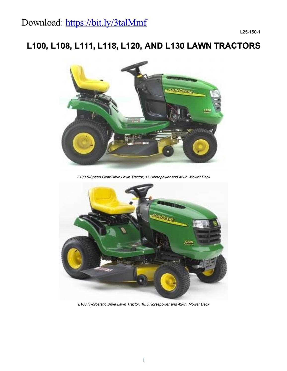 john deere l120 owners manual