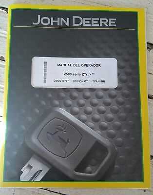 john deere ztrak owners manual