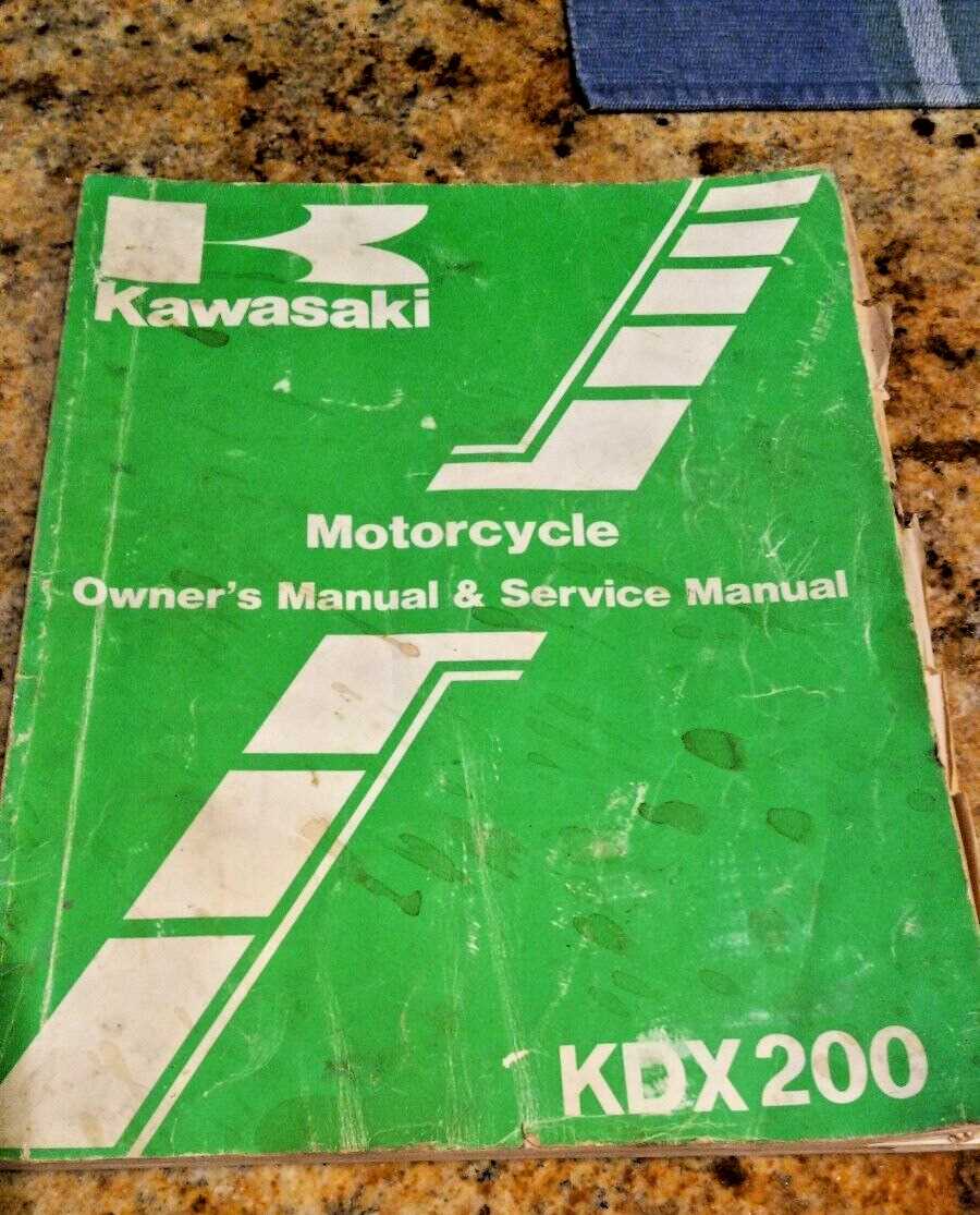 kawasaki kdx 200 owners manual