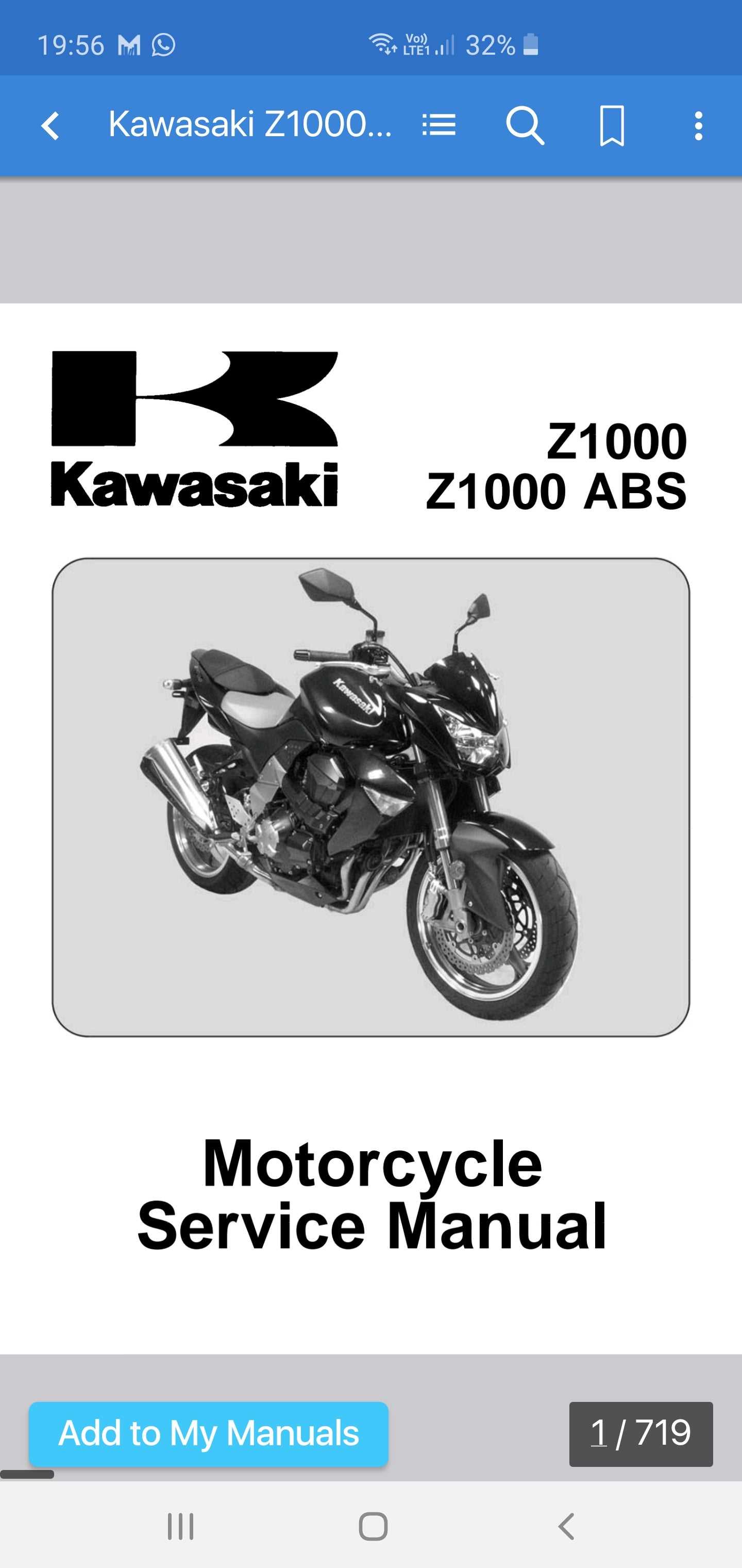 kawasaki z1000 owners manual