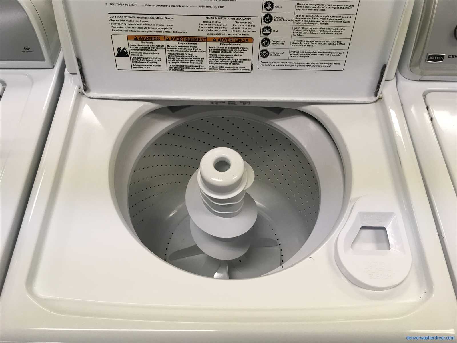 kenmore elite top load washer owners manual